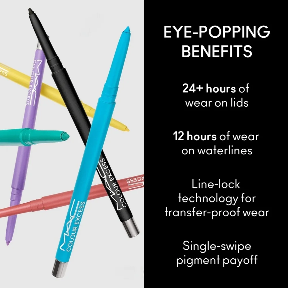 MAC Cosmetics Colour Excess Gel Liner Vibrant Teal Brand New In Box